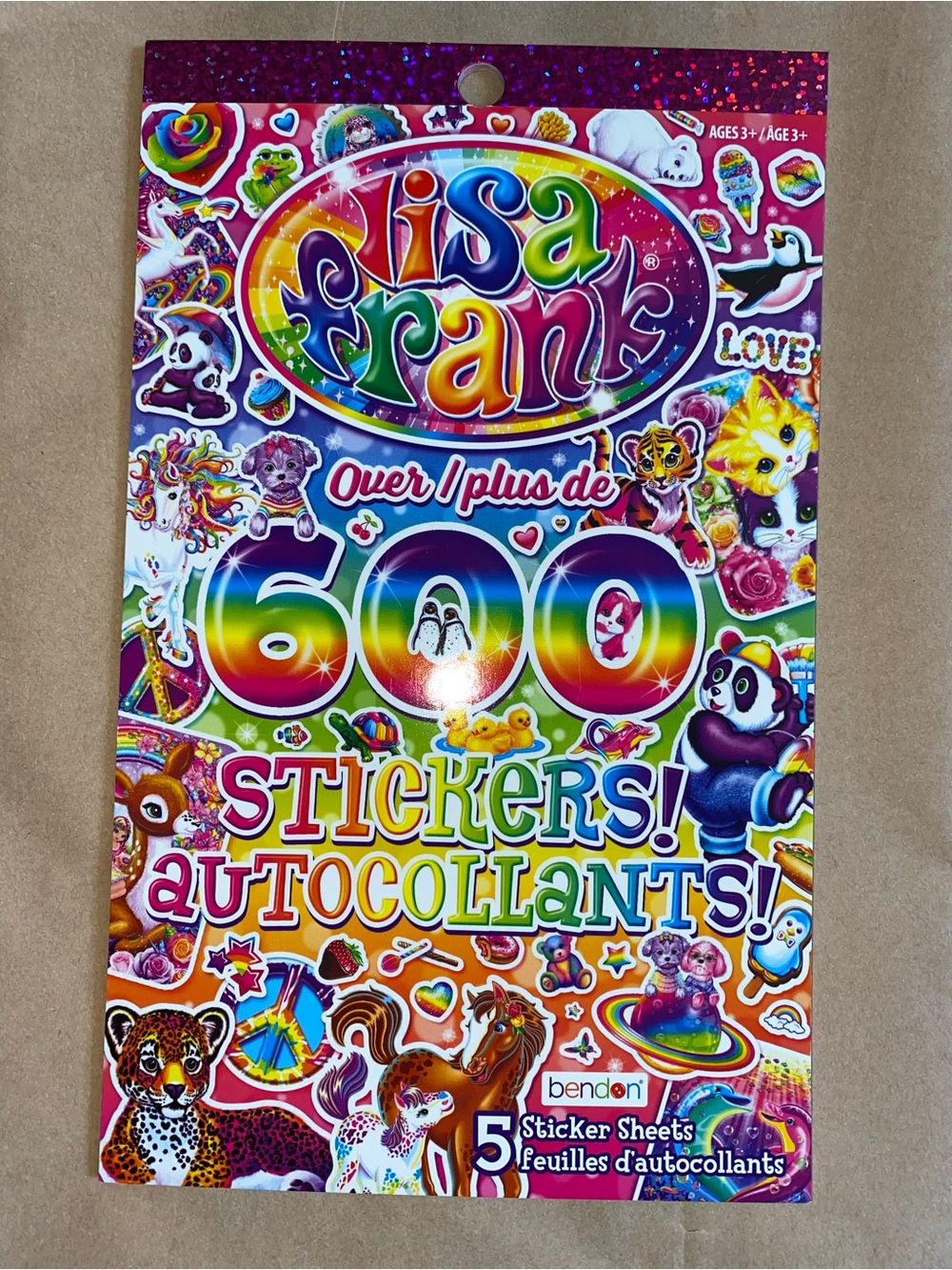 Lisa Frank Sticker Book 600 Stickers